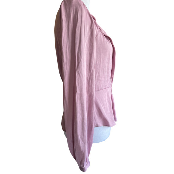 1. State Blouse Top Shirt Size Small Rose Peplum Long Sleeves,Surplice Neck - Picture 5 of 12